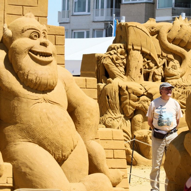 Hollywood-Stars aus Sand: Sandskulpturen-Festival Oostende