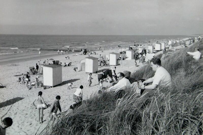 Strandsituation Cadzand-Bad um 1968