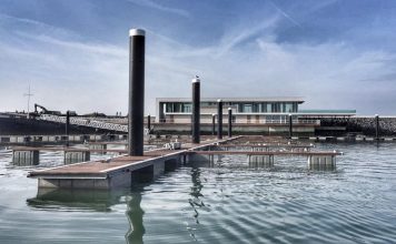 Restaurant und Cafe „AIRrepublic“ im Jachthafen eröffnet Harbour-Front-Ansicht: Air Republic in Cadzand-Bad