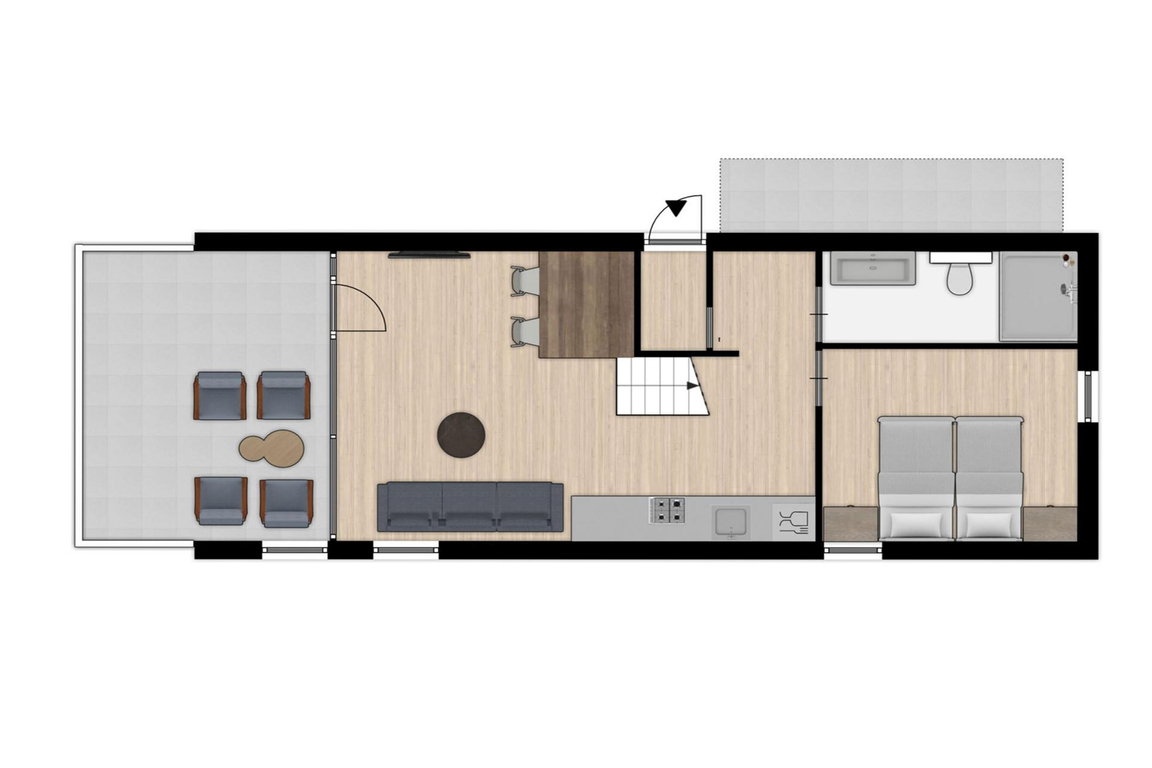 Nieuwvliet-Bad: Tiny House für 4 Personen im Beach Resort