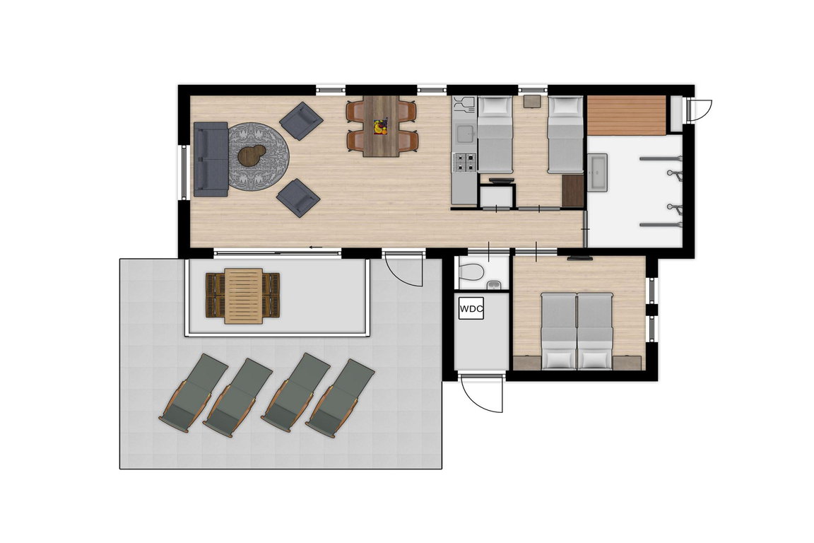 Nieuwvliet-Bad: Wellness-Lodge im Beach Resort