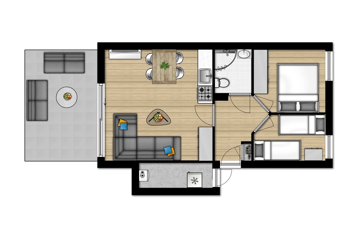 Landal Ferienhauspark St. Pierre: Ferienhaus Komfort 4a